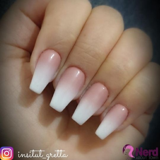 gel nude ombre nails