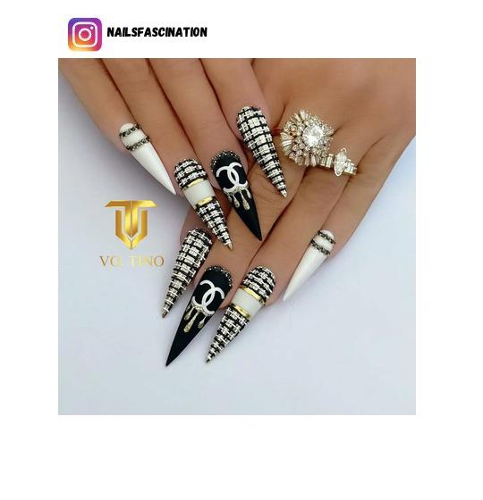 chanel nail designs