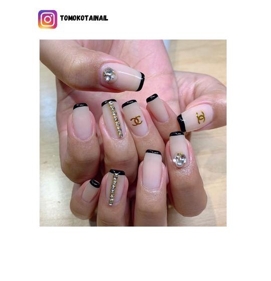 chanel nail design
