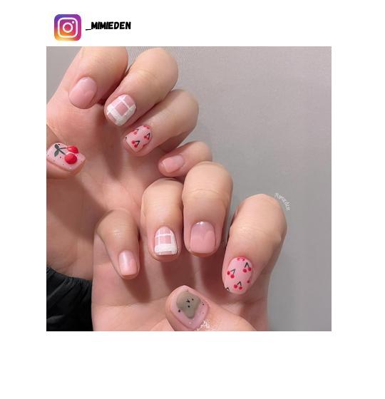 cherry nail design