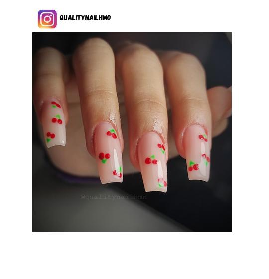 cherry nail design ideas