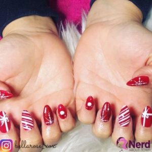 50+ Festive (but Easy) Christmas Nail Design Ideas to Try - Nerd About Town