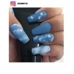 50+ Cute Cloud Nail Design Ideas for 2022: Cloudy With a Chance of Glitter