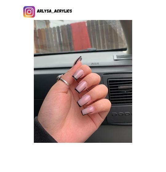 minimalist line nail design