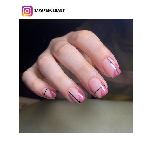 minimalist line nail designs