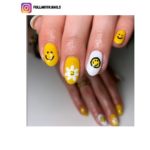 smiley face nail designs