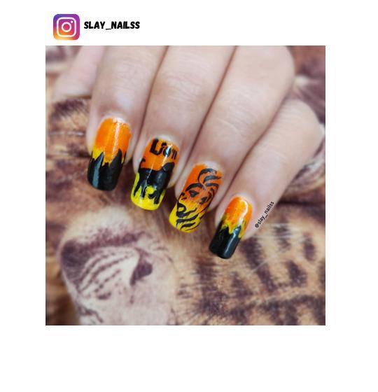 sunset nail design ideas