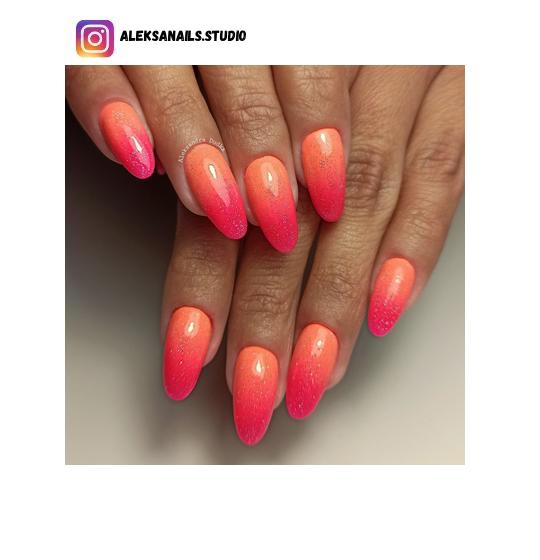 sunset nail polish design
