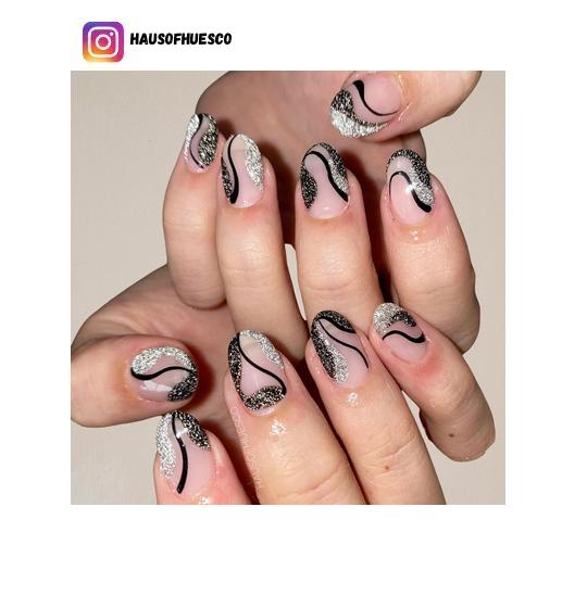 swirl nail design ideas