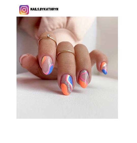 swirl nail polish design