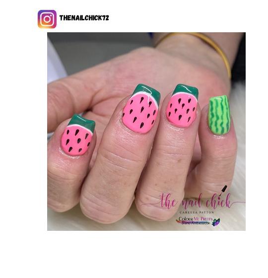 watermelon nails