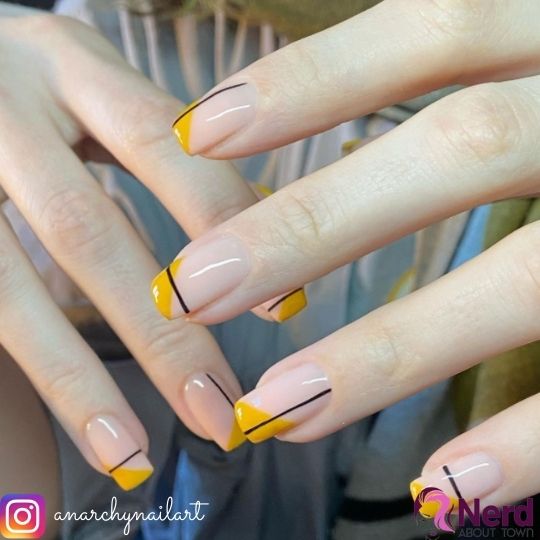 natural yellow nails