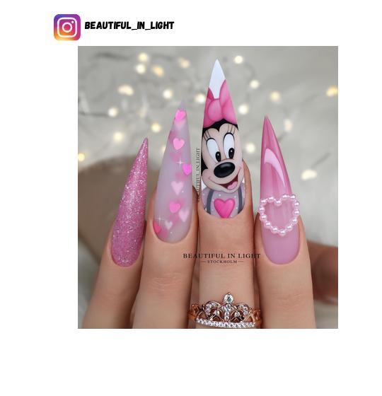 Disney nail polish design