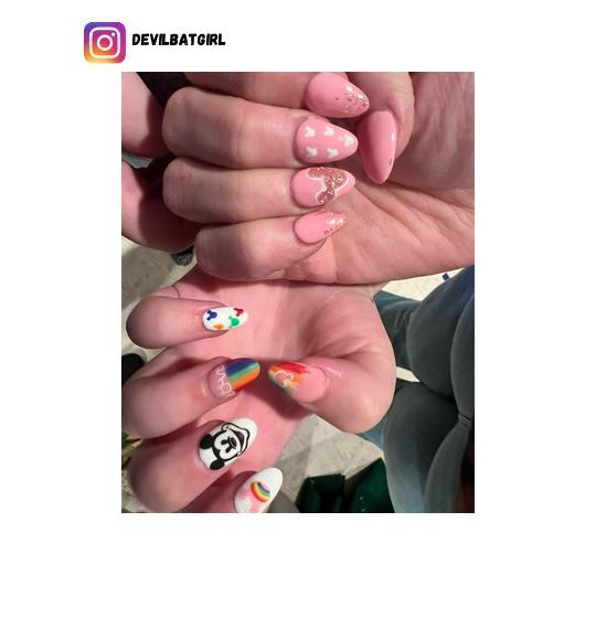 Disney nail polish design
