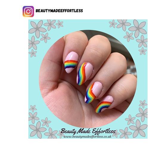 pride nail design