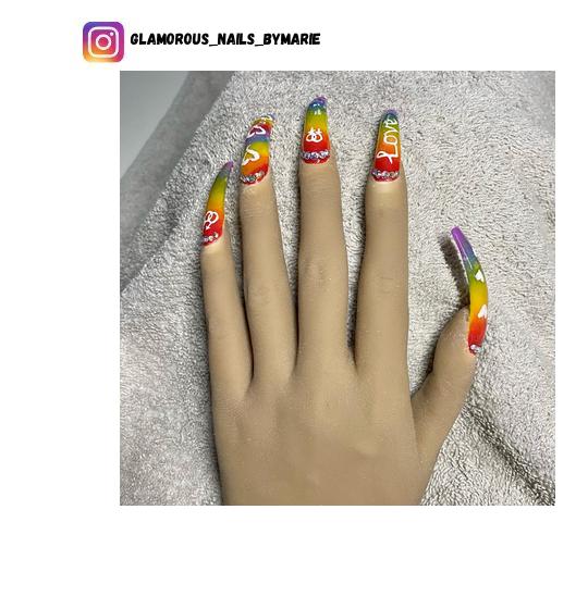 pride nail art
