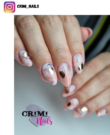 Simple Abstract Nail Design