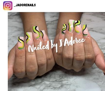 Jamaican nail design