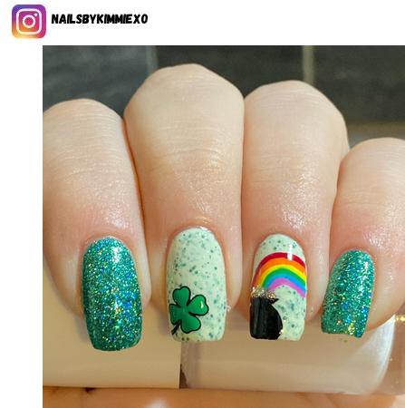 St Patrick's Day nail designs