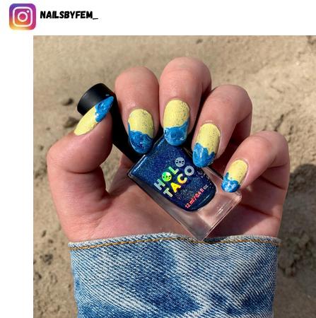 beach nail polish design