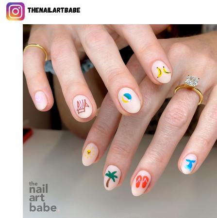 beach nail design