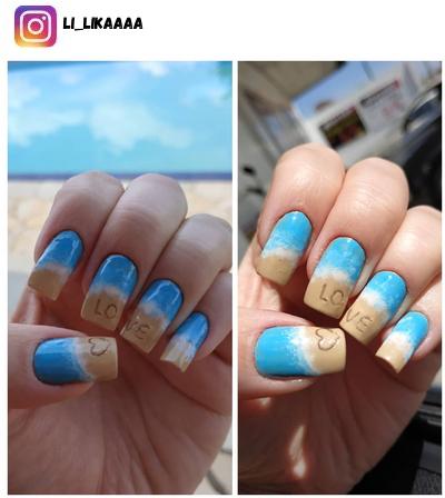 beach nail design ideas