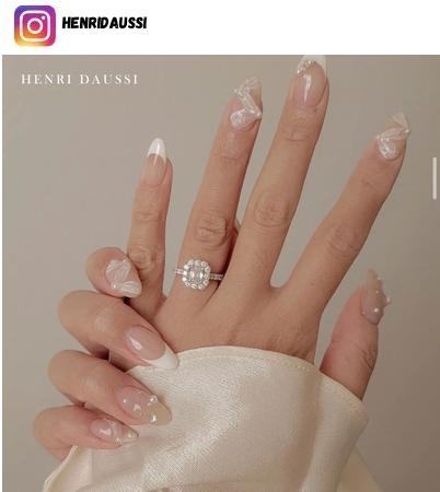 engagement nail polish design