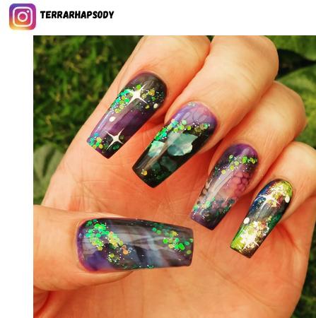 galaxy nail designs