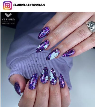 ghost nail design