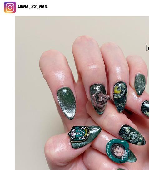 harry potter nail designs