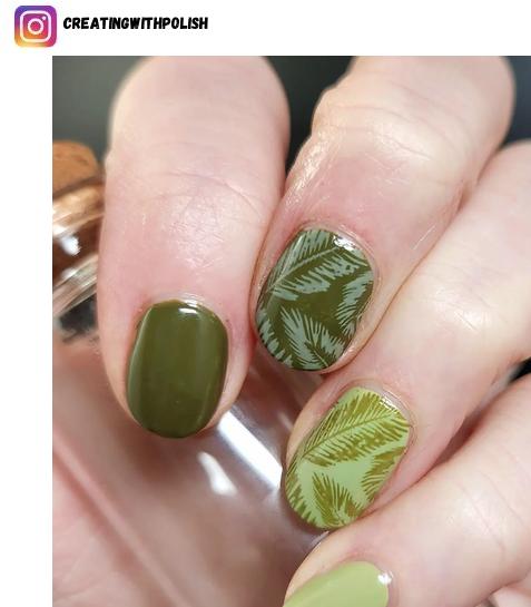 leaf nail design