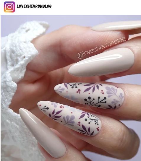 leaf nail designs