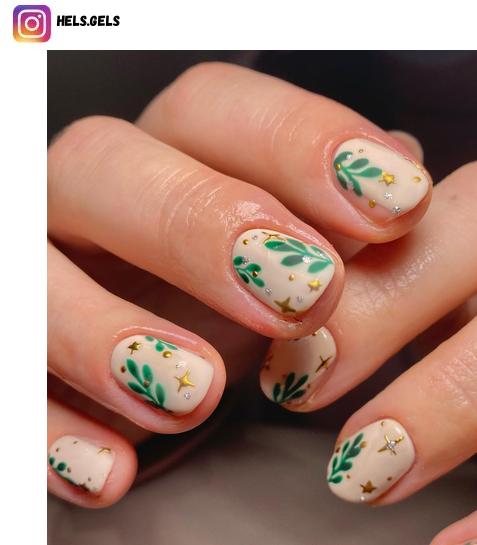 leaf nail designs
