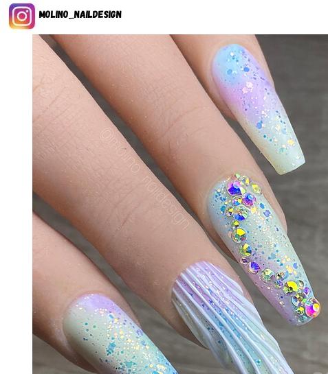 mermaid nail polish design