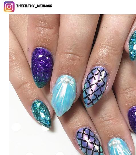 mermaid nail design ideas
