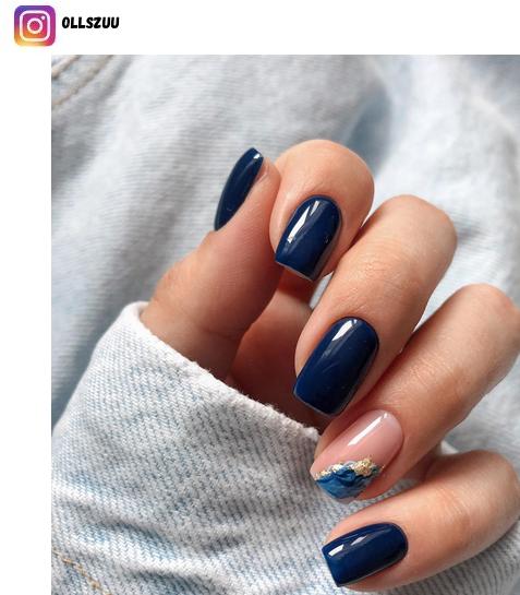50+ Navy Blue Nail Ideas for 2023 - Nerd About Town