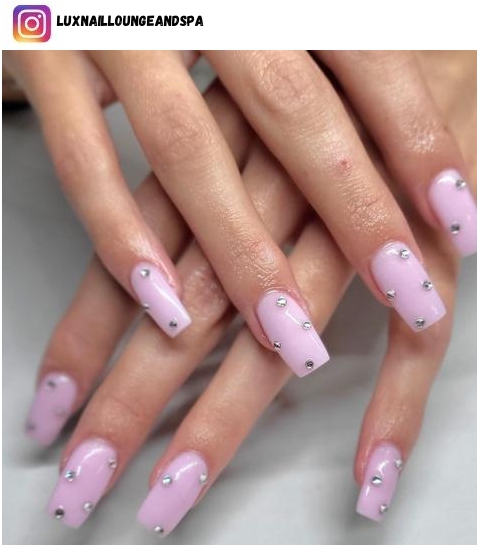 short pink and white nail design ideas
