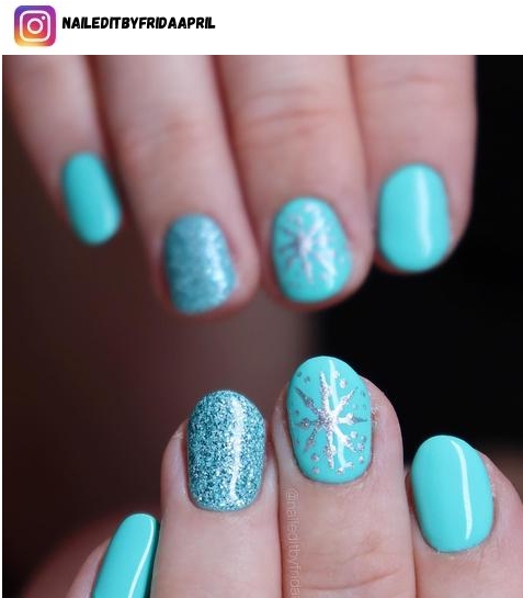 snowflake nail design ideas
