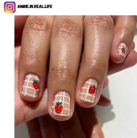 strawberry nail design ideas