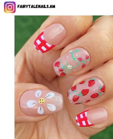strawberry nail art