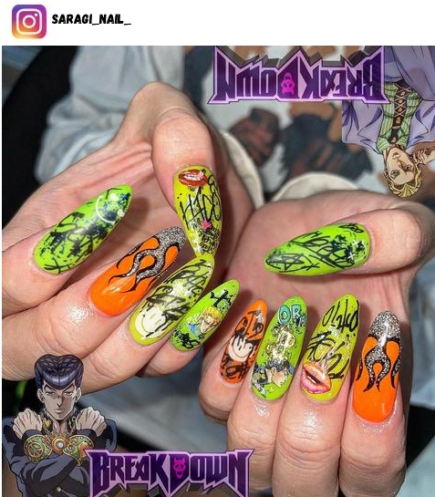Graffiti nail designs