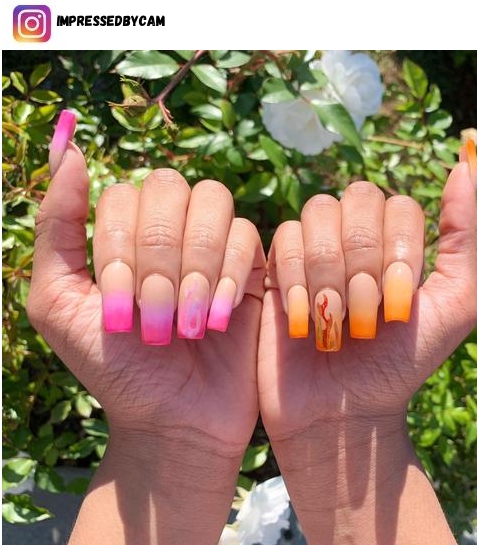 summer ombre nail designs