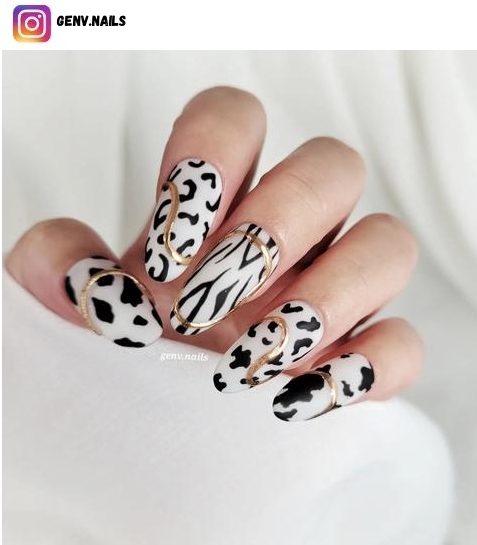 animal print nail polish design