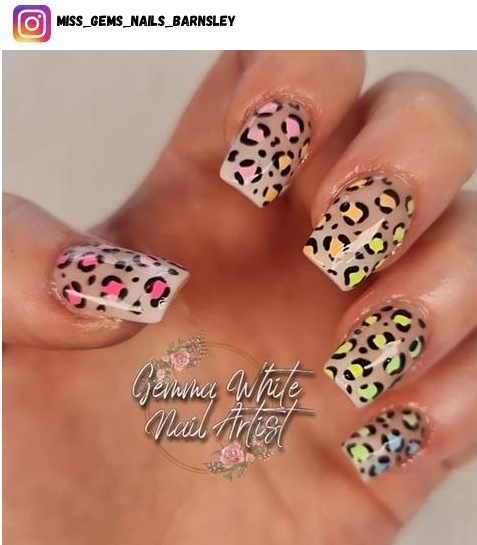 animal print nails