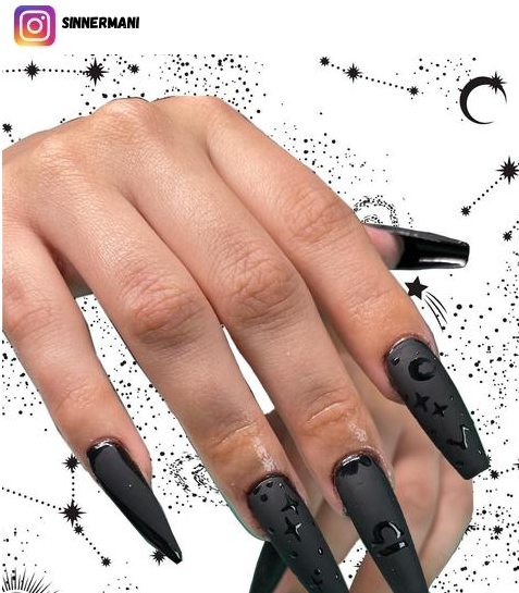 astrology nail design