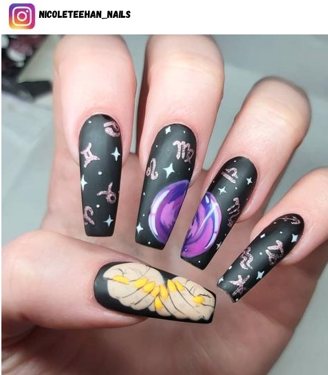 astrology nail art