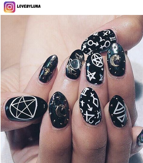 astrology nail design ideas