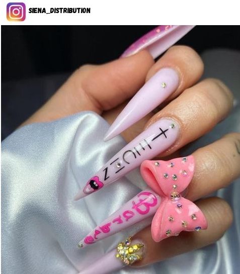 barbie nail design