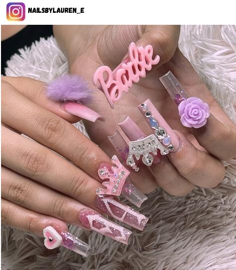 Nail Stickers, Barbie Patterned Waterproof Very Valuable 1 Pack - Shop  smart; Shop with us 🤩😍