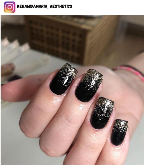 black square nail art